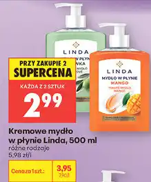 Biedronka Kremowe mydło w płynie Linda oferta