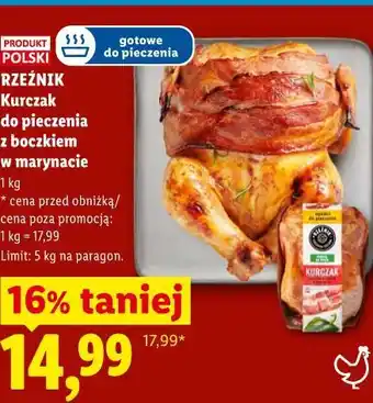 Lidl Rzeźnik Kurczak do pieczenia z boczkiem w marynacie oferta
