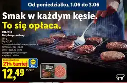 Lidl RZEŹNIK Duży burger wołowy oferta
