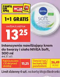 Biedronka Intensywnie nawilżający krem do twarzy i ciała NIVEA Soft oferta