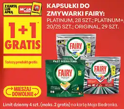 Biedronka Kapsułki do zmywarki Fairy: Platinum, 28 szt. Platinum+, 20/25 szt. Original, 29 szt oferta