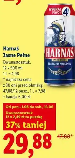 Lidl Harnaś Jasne Pełne oferta