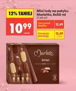Biedronka Mini lody na patyku Marletto oferta