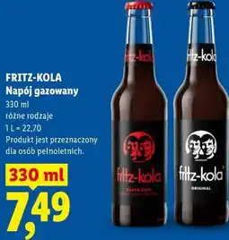 Lidl Fritz-Kola Napój gazowany oferta