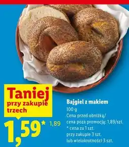 Lidl Bajgiel z makiem oferta