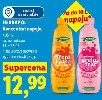 Lidl HERBAPOL Koncentrat napoju oferta
