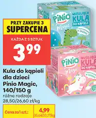 Biedronka Kula do kąpieli dla dzieci Pinio Magic, 140/150 g oferta