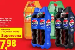 Lidl Pepsi, Pepsi Zero, Mirinda lub 7UP, Dwusztuk oferta
