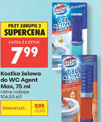 Biedronka Kostka żelowa do WC Agent Max oferta