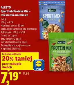 Lidl Alesto Sport lub Protein Mix - mieszanki orzechowe oferta