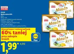 Lidl Pilos Masło ekstra 83% oferta