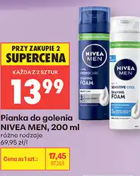 Biedronka Pianka do golenia NIVEA MEN oferta