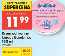 Biedronka Krem ochronny kojący Bambino oferta