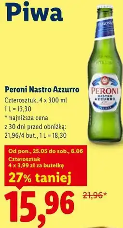Lidl Peroni Nastro Azzurro oferta