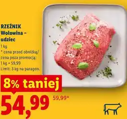 Lidl RZEŹNIK Wołowina - udziec oferta
