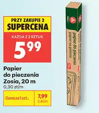 Biedronka Papier do pieczenia Zosia, 20 m oferta