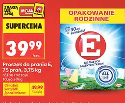 Biedronka Proszek do prania E, 75 prań oferta
