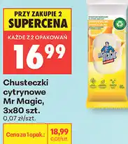 Biedronka Chusteczki cytrynowe Mr Magic oferta