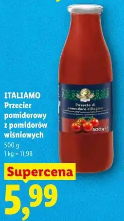 Lidl ITALIAMO Przecier pomidorowy z pomidorów wiśniowych oferta