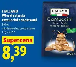 Lidl ITALIAMO Włoskie ciastka cantuccini z dodatkami oferta