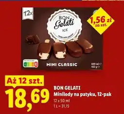 Lidl BON GELATI Minilody na patyku, 12-pak oferta