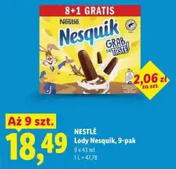 Lidl NESTLÉ Lody Nesquik, 9-pak oferta