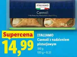 Lidl ITALIAMO Cannoli z nadzieniem pistacjowym oferta