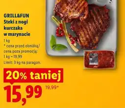 Lidl GRILL&FUN Steki z nogi kurczaka w marynacie oferta