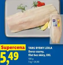 Lidl TARG RYBNY LIDLA Dorsz czarny, filet bez skóry, XXL oferta