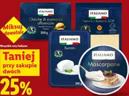 Lidl Wszystkie sery Italiamo oferta