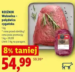 Lidl RZEŹNIK Wołowina - polędwica cygańska oferta