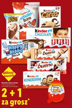 Lidl Słodycze KINDER oferta