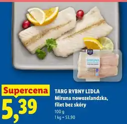 Lidl TARG RYBNY LIDLA Miruna nowozelandzka, filet bez skóry oferta