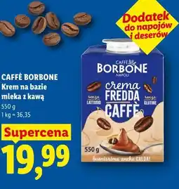 Lidl CAFFÈ BORBONE Krem na bazie mleka z kawą oferta