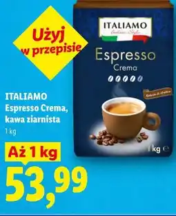 Lidl ITALIAMO Espresso Crema, kawa ziarnista oferta