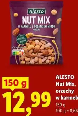 Lidl ALESTO Nut Mix, orzechy w karmelu oferta