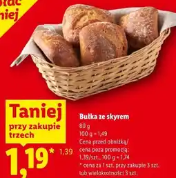 Lidl Bułka ze skyrem oferta