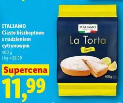 Lidl ITALIAMO Ciasto biszkoptowe z nadzieniem cytrynowym oferta