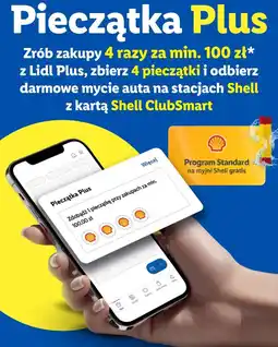 Lidl Pieczątka Plus: Darmowe mycie auta na stacjach Shell oferta