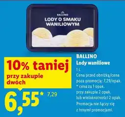 Lidl Ballino Lody waniliowe oferta