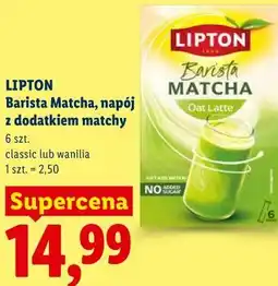 Lidl LIPTON Barista Matcha, napój z dodatkiem matchy oferta