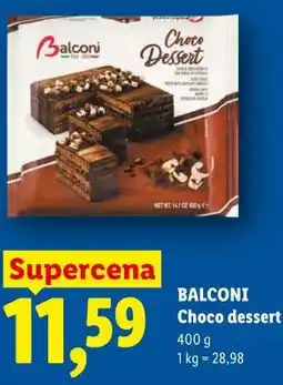 Lidl BALCONI Choco dessert oferta