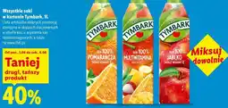 Lidl Wszystkie soki w kartonie Tymbark oferta