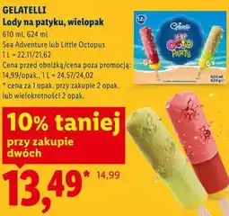 Lidl GELATELLI Lody na patyku, wielopak oferta