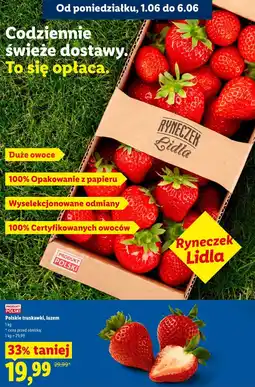 Lidl Polskie truskawki, luzem oferta