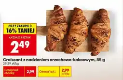 Biedronka Croissant z nadzieniem orzechowo-kakaowym oferta