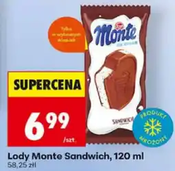 Biedronka Lody Monte Sandwich oferta