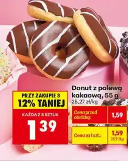 Biedronka Donut z polewą kakaową oferta