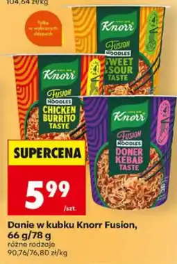 Biedronka Danie w kubku Knorr Fusion oferta