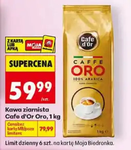 Biedronka Kawa ziarnista Cafe d'Or Oro oferta